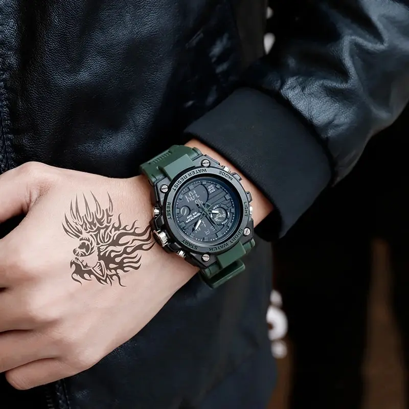 SANDA Premium Men's Luxury Waterproof Sports Watch