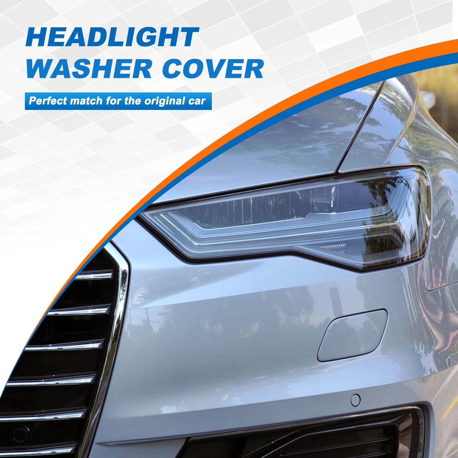 Front Bumper Headlight Washer Cover Headlamp Cap For Audi A6 Accessories 2015 4G0955275H 4G0955276H
