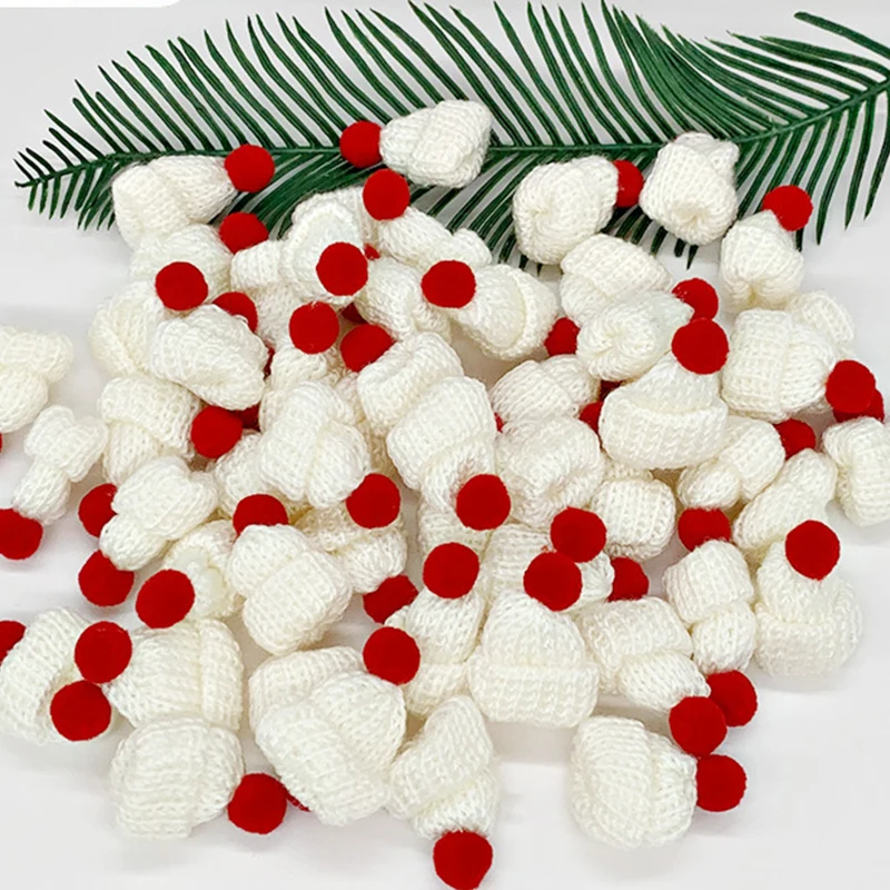 30 Mini Cappelli Di Lana Con Pon Pon | Per Bambole, Artigianato E Decorazioni | 5cm Altezza - Foto 12