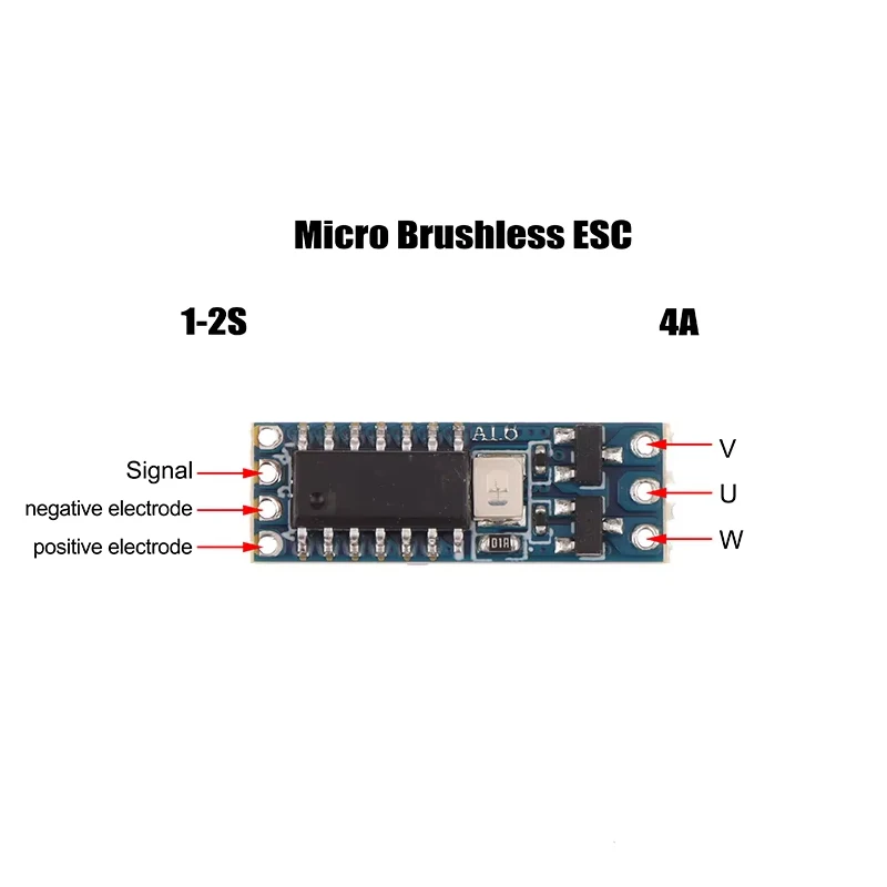 1S-2S DC3.7V-8.4V 4A Micro Brushless Motor Driver Board Electric Regulator for 1104 1106 1306 1407 1503