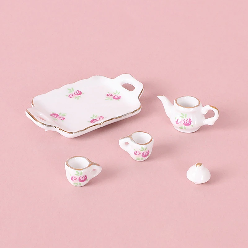 ドールハウス用ミニチュアセラミックティーセット,ミニティーカップ
