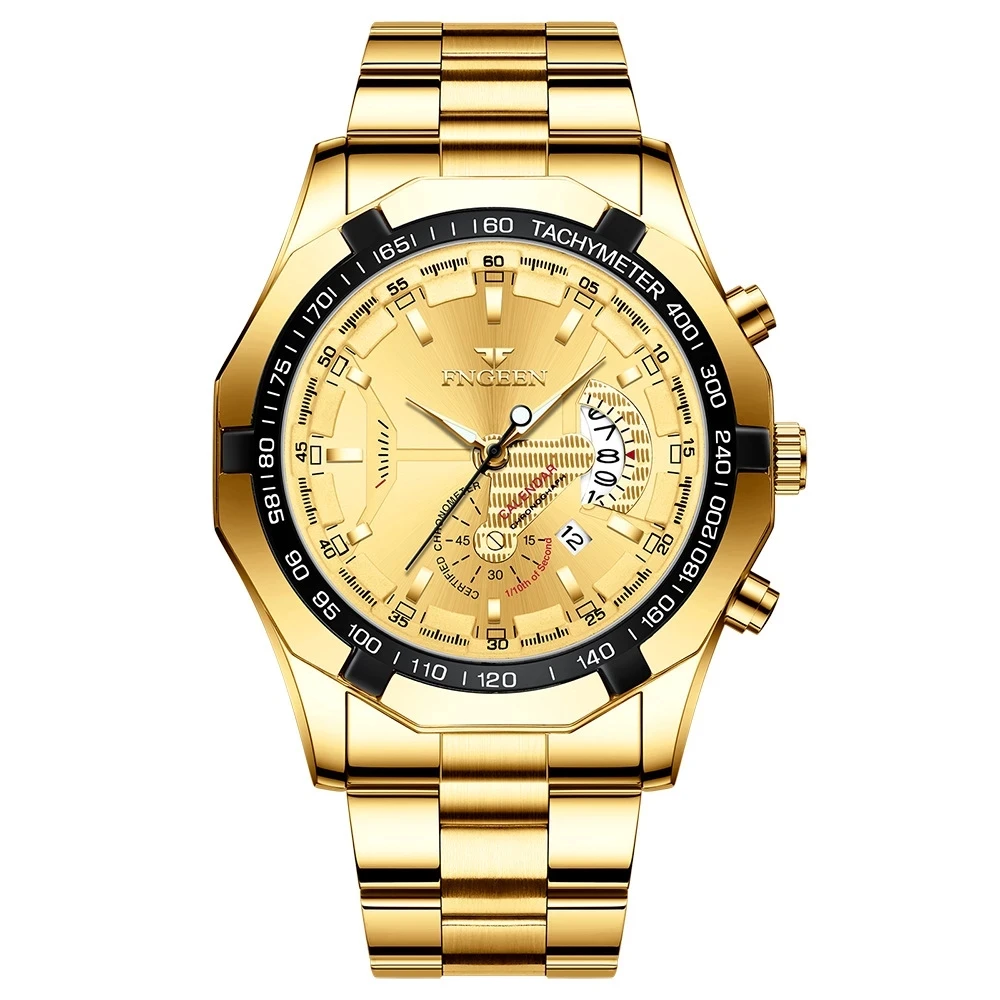 2024 New Style Fashion Brand Men's Quartz Watch Luxury Dial Luminous Waterproof Sports Automatic Date Business Men Wristwatch 4