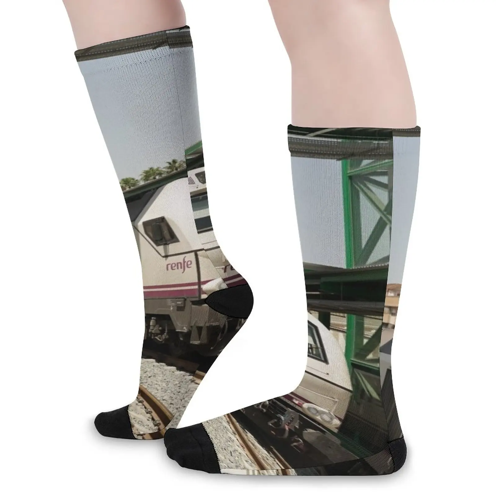 Renfe commuter trains | Spain | Railway | | Railway station Europe | railways Socks socks Men's Rugby Stockings compression