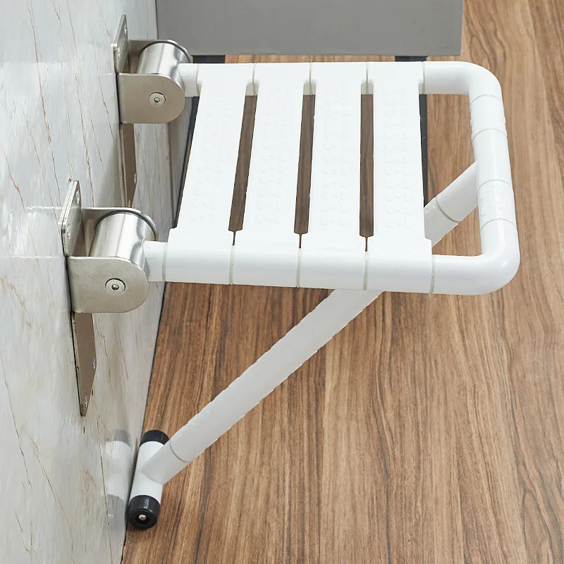 Bathroom shower folding stool bathroom safety anti-slip hanging stool toilet elderly bath seat wall-mounted wall chair 4