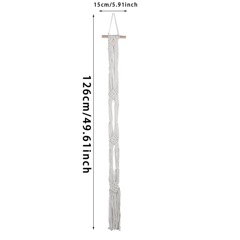 Bohemian Multilayer Macrame Hanging Hat Organizer Nordic Cotton Rope Tapestry Caps Display Rack Storage For Home Wall Decoration 6