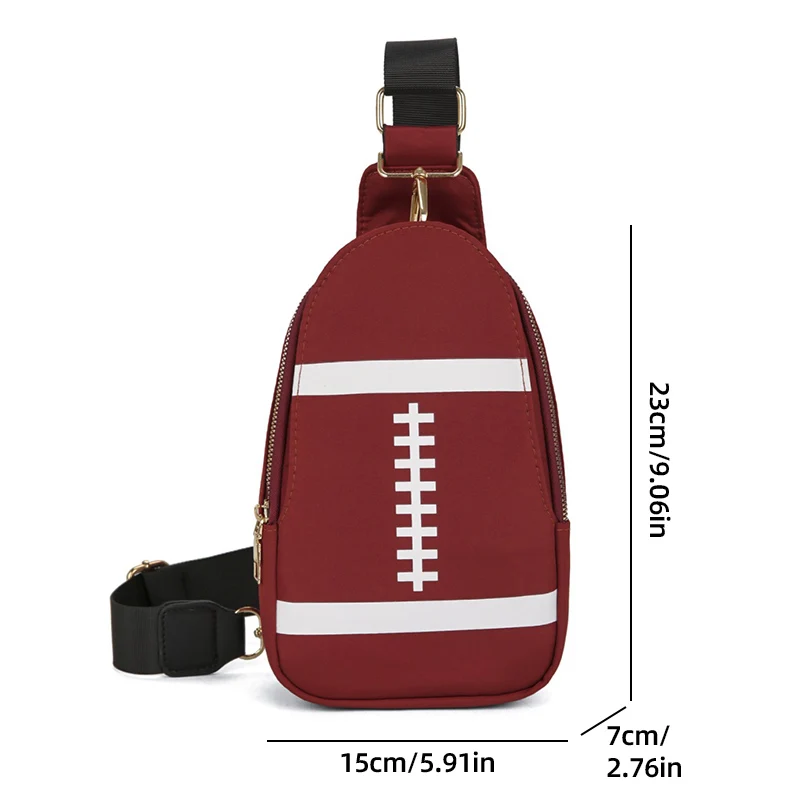 City Walking Chest Bag Travel Bag Outdoor Hiking Cycling Crossbody Sling Bags Large Sport Printed Baseball Weekend Schoolbag