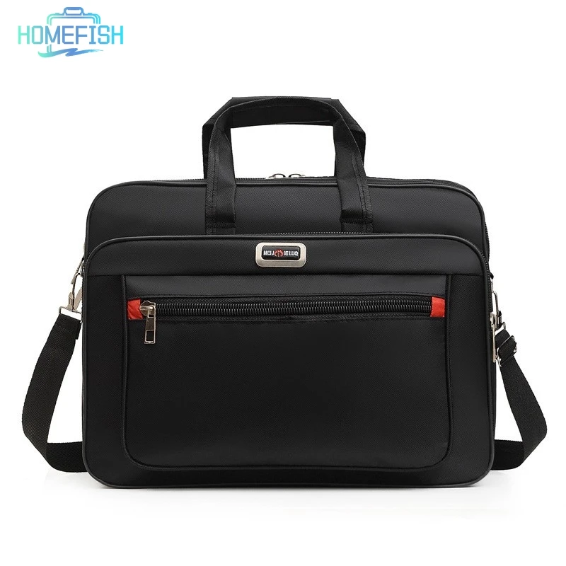 Sac à main pour homme HOMEFISH, grande capacité, sacoche d'affaires, portable, polyvalent, bandoulière, plusieurs poches, pour le travail et les occasions décontractées