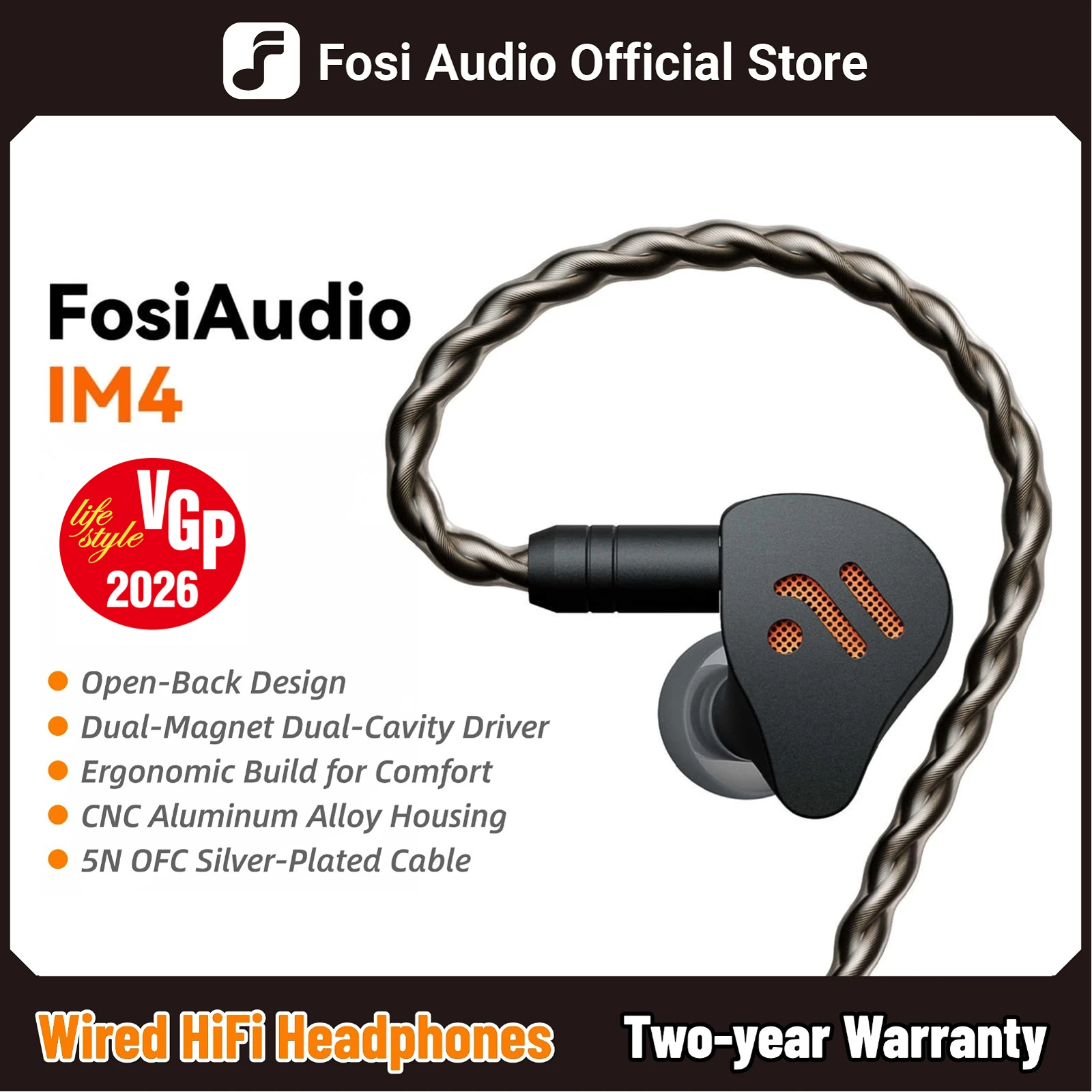 HiFi Wired Earphones – Open-Back Dynamic Driver IEM Headphones for Music Monitoring, Gaming & Professional Audio Listening 1
