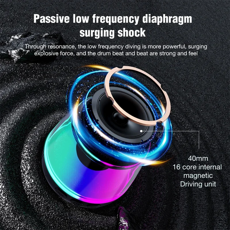 Magnetic Bluetooth Speaker RGB Mini Portable magnetic phone holder ring mini bluetooth speaker,portable speaker,bluetooth speaker,mini sound box,audio speaker