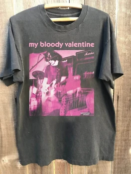 My Bloody Valentine Feed Me With Your Kiss Men Women Short Sleeves Cotton T-shirt Vintage Y2K Round Neck Tee Fashion Casual Tops 1