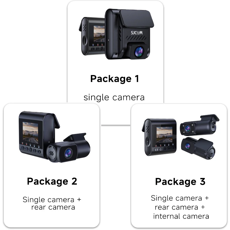 SJCAM M60 Dash Camera 4K Ultra Clear Night Shooting Front and Rear 360 Degree Panoramic Shooting for Car Motorcycle Dvr Driving