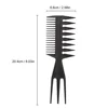 3-In-1 Plastic Combs Thin Wide Tooth Detangling Hair Comb for Women Anti-static Comb for curly hair Hairdressing Styling for Men 2
