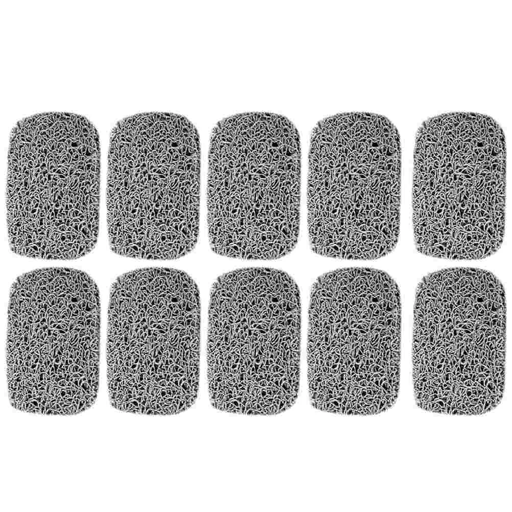 

10 Pcs Soap Holder Dish Pads PVC Savers Mat Tub Dishes Non-Slip Travel Bath Tray