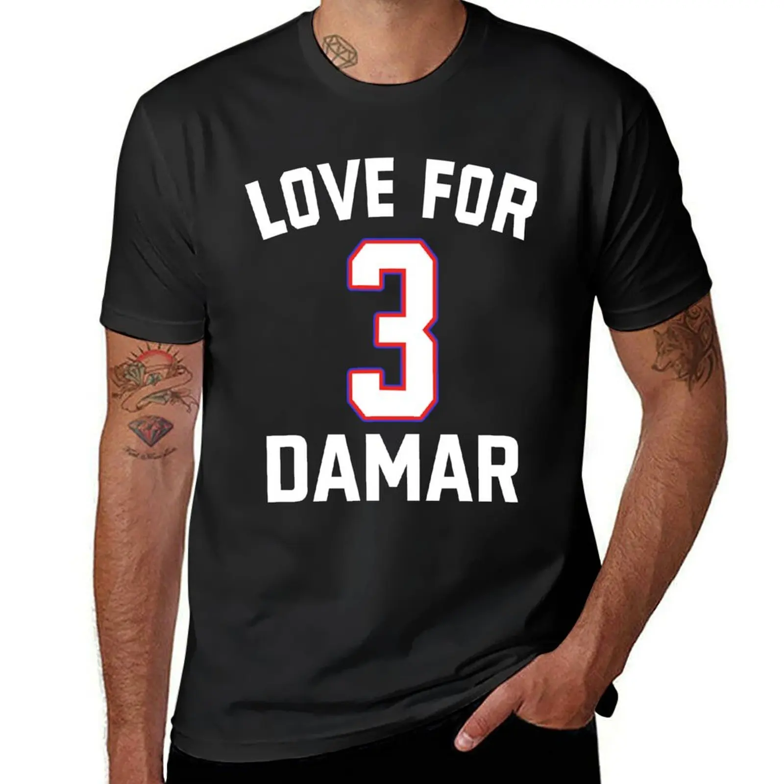 

LOVE FOR 3 DAMAR, LOVE FOR 3 DAMAR T-Shirt animal prinfor boys summer top hippie clothes kawaii clothes men t shirts