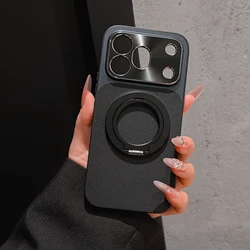 Custodia per telefono in pelle vegana di lusso con supporto magnetico - Protezione premium con finitura opaca