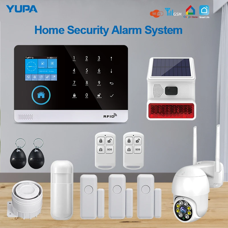 WIFI GSM Home Security Alarm System With Wireless Motion Sensor