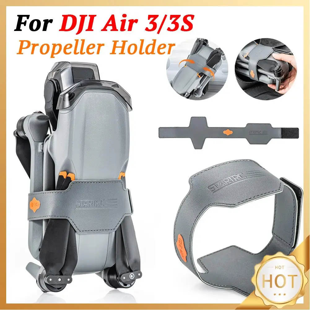 Propeller Holder for DJI Air 3/3S Propellers Stabilizer PU Props Fixed Protector Propeller Guard Strap Drone Wing Fixed Accessor