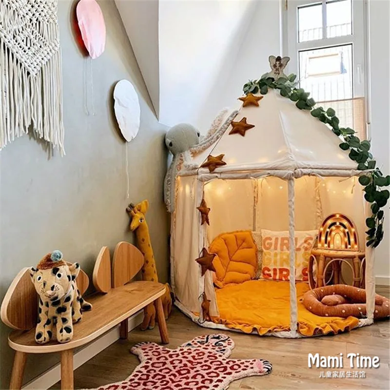 Korean INS children's tent indoor home boy yurt small house baby sleeping toy game house
