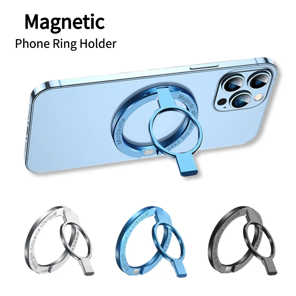 Für MagSafe Telefon CNC Magnetische Ring Halter für iPhone 12 13 14 Pro Max  Magnet Finger Ring Grip Ständer Halter zink-legierung Ständer - AliExpress