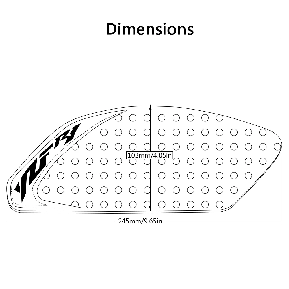 Motorcycle Sticker black Tank sticker Gas Fuel Oil Tank Pad Protector Decal FOR YAMAHA YZF-R1 YZF-R6 MT-03 MT-07 FZ8 FZ1 FZ6