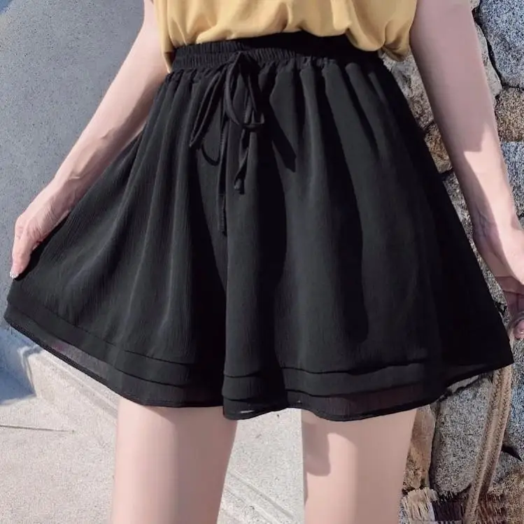 A- Line Skirt Women's Large Shorts Couple Outdoor Convenient Skirt Invisible Zipper Open Crotch Ultra Short Skirt Yoga Clothing