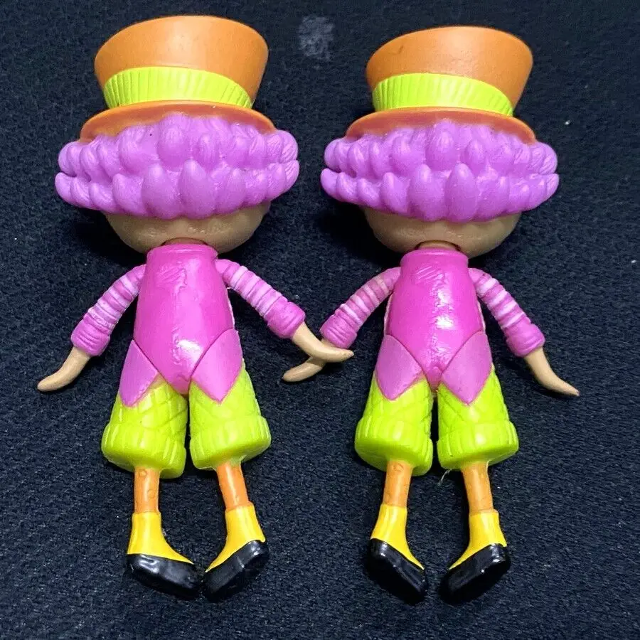 Set 2PCS Mini Lalaloopsy Wackey Mad Hatter Character 3'' Action