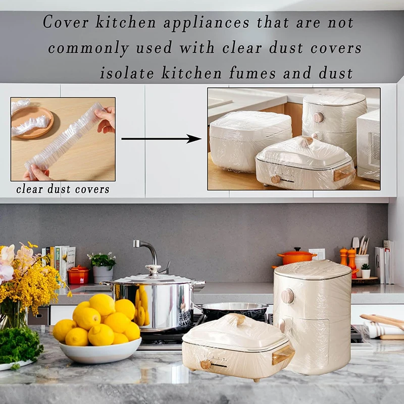 20/30pcs Disposable Protective Film Dust Cover Household Appliances Oversized Thickened Kitchen Anti-roach Transparent Cover Disposable Dust Cover