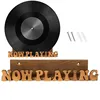 Now Playing Vinyl Record Stand Display Wall Mount Solid Wood Album Shelf Bracket Hanging Storage LP Holder Retro Gift for Music 5