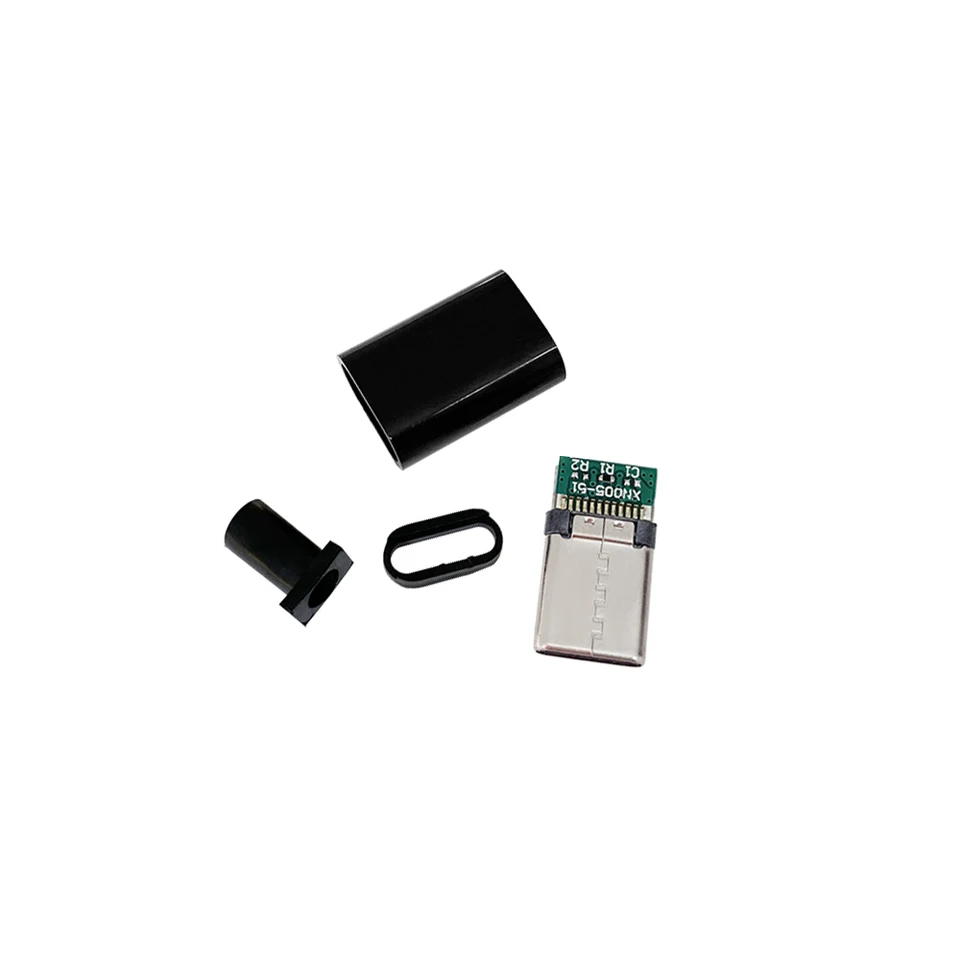 1pc USB TIPO C 3.1 24 Pin Spina Maschio Adattatore Del Connettore Di Saldatura Con Alloggiamento Tipo-C Spine Di Ricarica Veloce Cavo Dati Accessori Rep - Foto 6