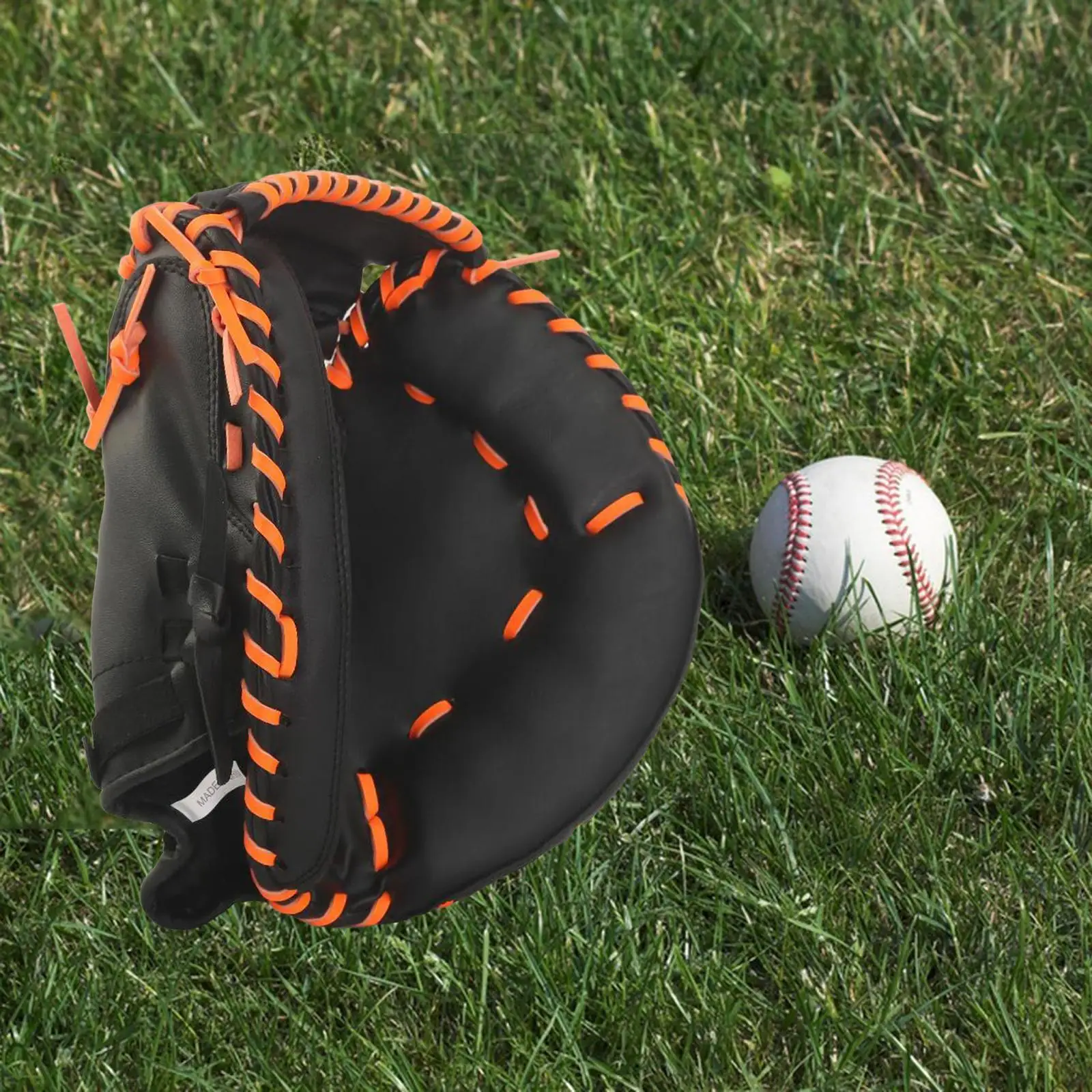 Sports Baseball Gloves PU Leather Softball Practice Equipment Thickened 12.5" Softball Gloves for Youth Adult Beginner Exercise