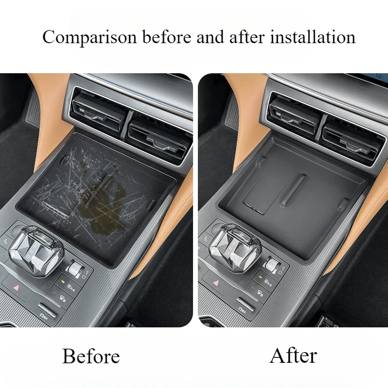 For BYD Song L DMI Special Car Wireless Charging Pad Silicone Non-slip Protection Mat Auto Interior Modification Accessories
