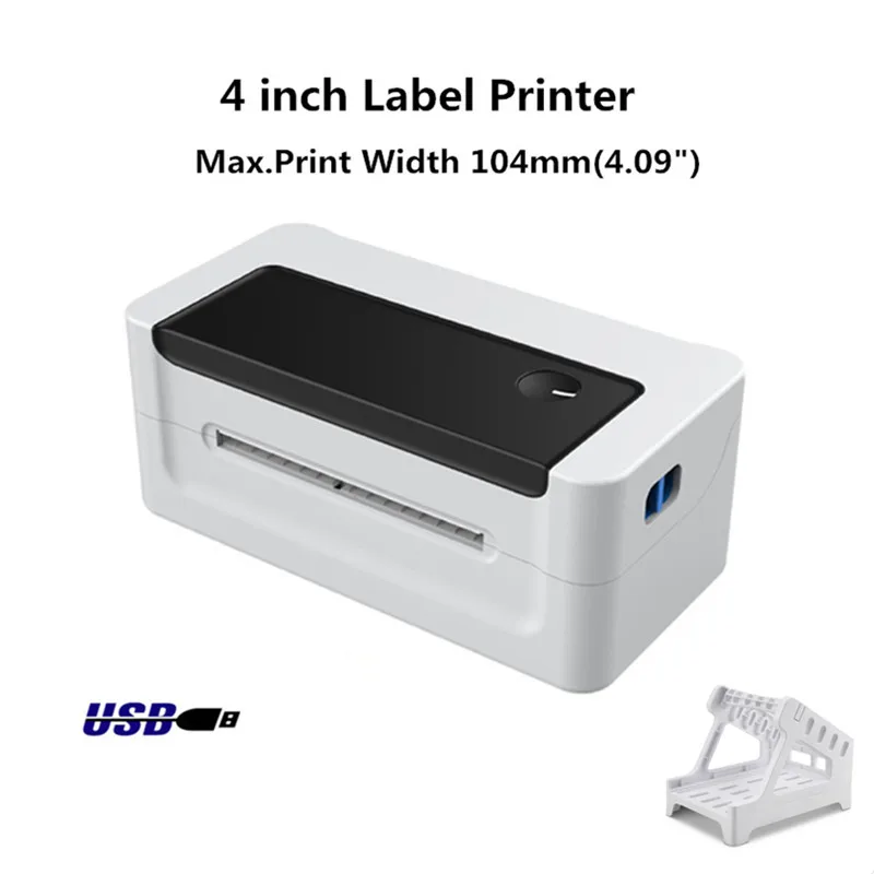 4x6 "Shipping Label Product Barcode QR Code Sticker Width 40-120mm USB Bluetooth 4" Printer Suitable For Window Mac OS 