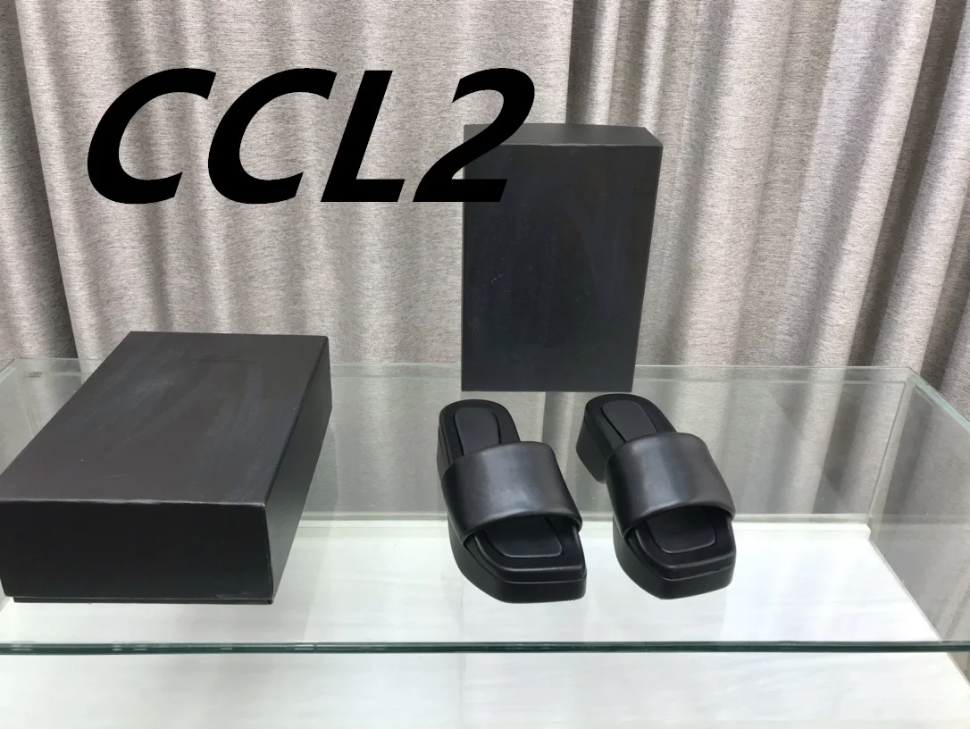 

2024 spring and summer new muffin thick bottom sandals, cowhide upper, sheepskin lining, rubber outsole, size35-39