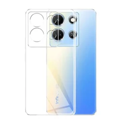 Clear Silicone Soft Phone Case with Bumper Protection and Transparent Cover Design for Infinix Note 30 Pro (Clear)