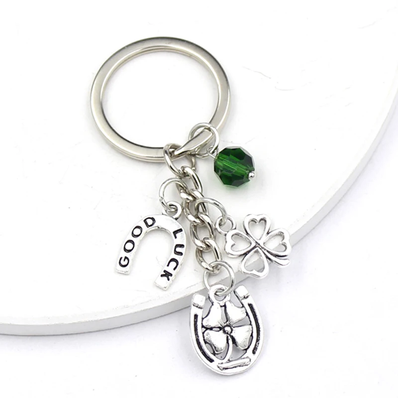 Hand-painted Lucky Horseshoe Bag Charm + Keychain main image 1