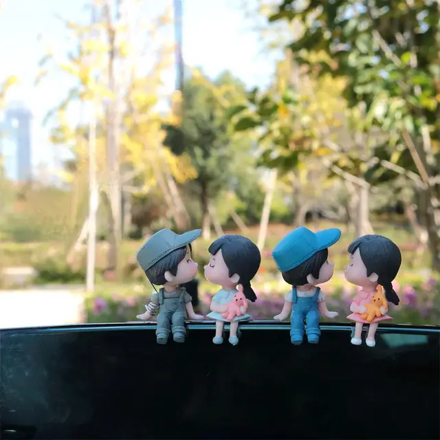 Decorazioni Per Cruscotto Auto Coppia Di Pupazzi Carini Che