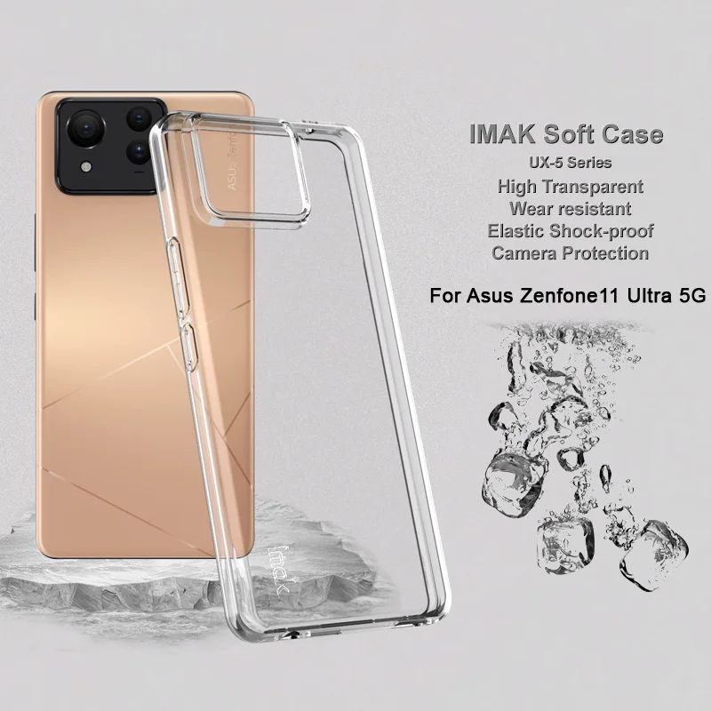 For Asus Zenfone 11 Ultra Case IMAK Ultra Thin Soft Clear Back Cover Phone Cases Funda For Asus Zenfone 11 Ultra 3