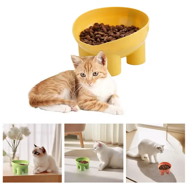 Non-Slip Cat Bowl Pet Water Food Feed Dog Bowls 45° Inclination Stand Feeders Tall Cat Bowl Anti-dumping Pet Feeding Supplies 3
