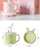 55℃ Rabbit Coffee Mug Heating Pad Cup Warmer Constant Temperature Coaster Electric Mug Mat Milk Tea Water Heater Gift Set 5