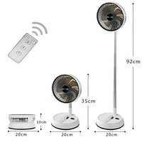 New Gale Telescopic Folding Fan Shaking Time Outdoor Remote Control Fan Floor Fan Rechargeable Portable 7-inch USB Folding Fan 1