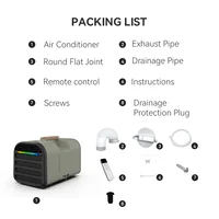 Vehicle RV Car AirPortable Air Conditioner Multifunctional AIR Cooler 220V/110V 4800-5200BTU Multi-application Room Use 2