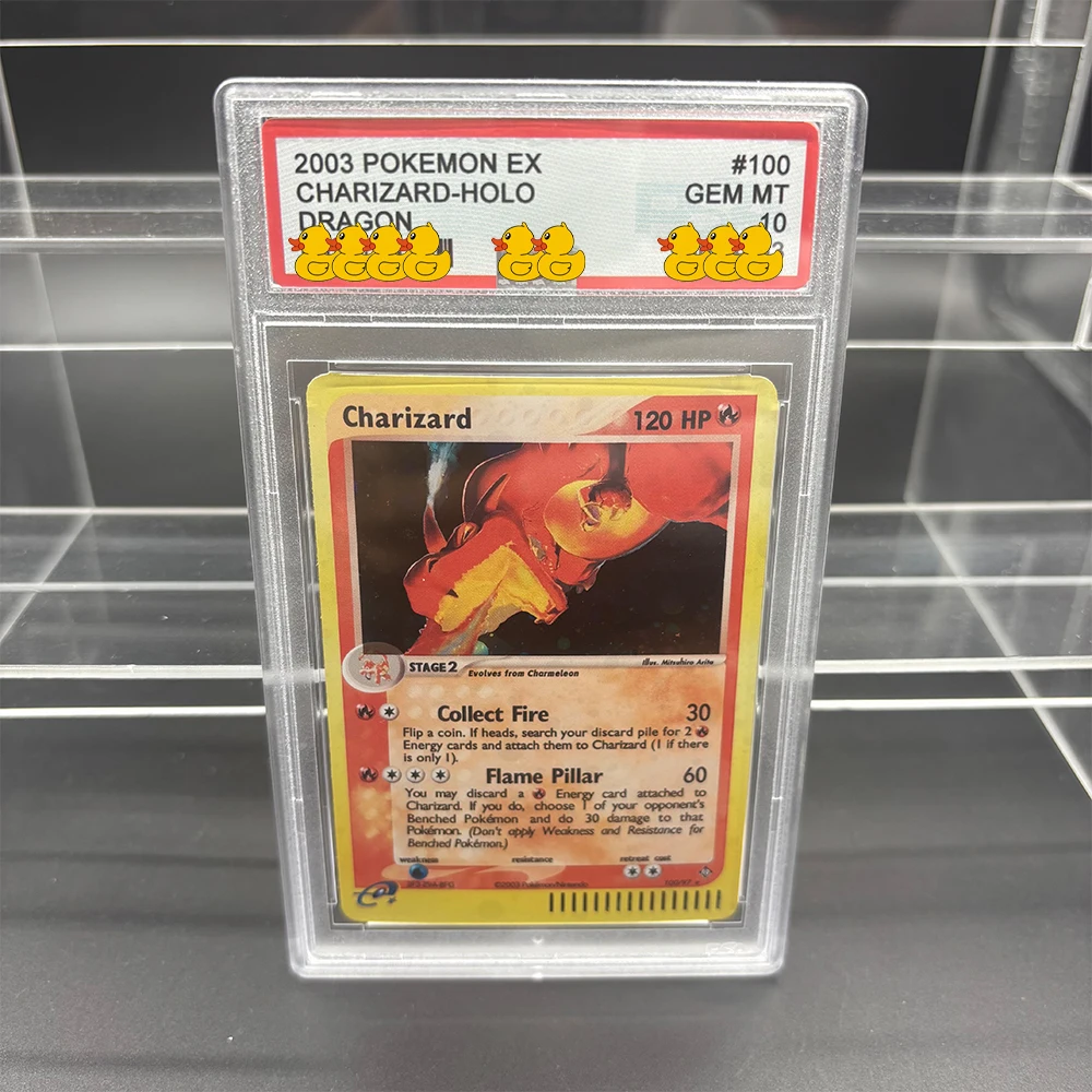 DIY PTCG 등급 카드 컬렉션 카드 2000 DARK CHARIZARD-HOLO 1ST EDITION 복사 10점 등급 카드 카드 애니메이션 게임 카드 선물