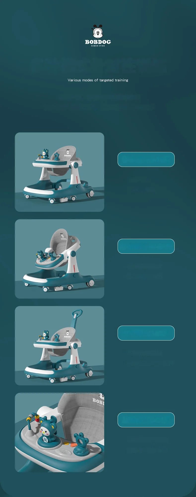 Multi-Functional Anti-Flip Baby Stroller Baby Walker Can Sit And Push Starting Car