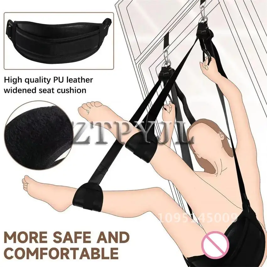 Couple Toys Swing Leather Plush Ladies Sex Swing Adult Door Sling For Chair 18+ Cushion Hanging Toys Sex Sexshop Furniture Love
