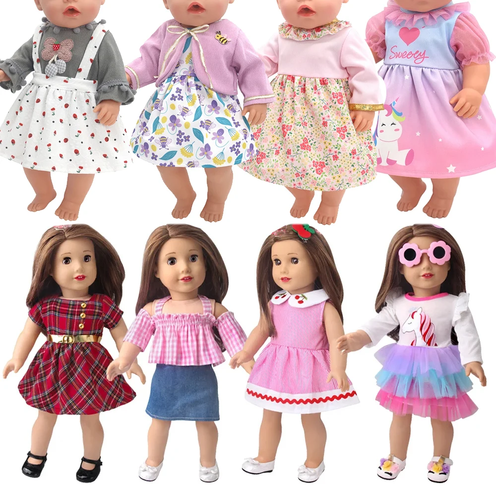 Vêtements Pour Poupée Américaine 18 Pouces (46 Cm) - Chemise De Nuit Imprimée - Tenue D'Hiver - Accessoire Pour Fille