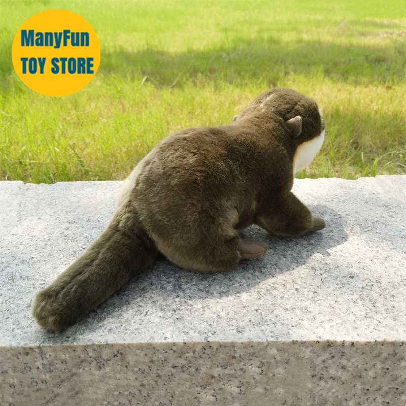 Otter High Fidelity Anime Cute Bank Beaver Plushie Lutra Lutra Plush Toys Lifelike Animals Simulation Stuffed Doll Toy Gifts 5