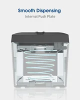 Lifting Napkin Holder for Table Home Commercial Tissue Box Transparent Toilet Paper Container Wipes Organizer with Card Slot 2