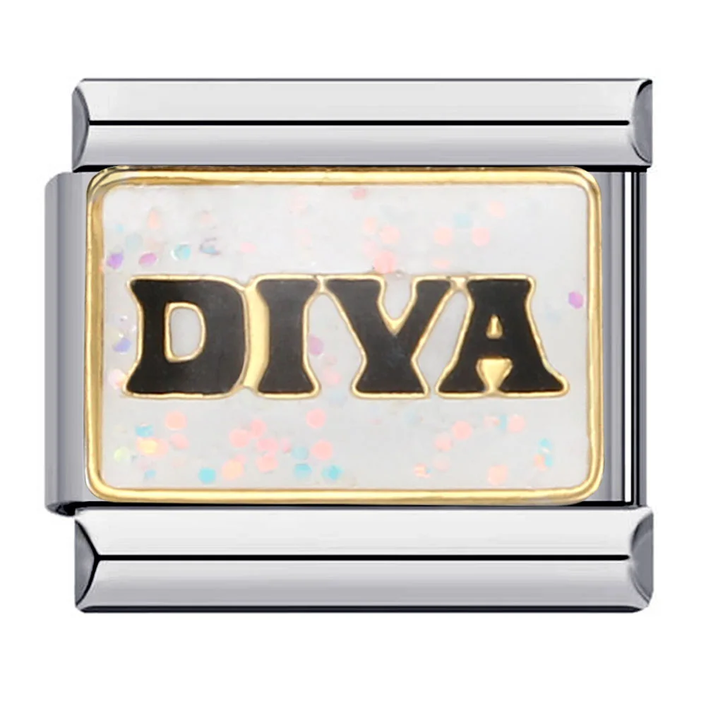 Mode Frauen Schwester Mädchen Königin Sexy Diva Bunte Glasur Charme Links Fit 9mm Armband Edelstahl, Die DIY Schmuck – Detail 4