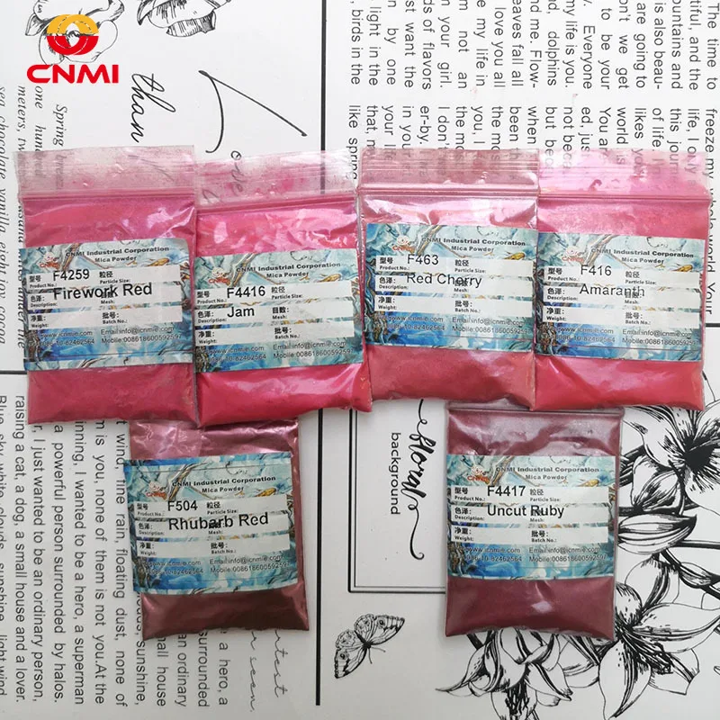 100g/Bag Natural Red Resin Pigment Powder for Epoxy Glue Lip Gloss Car Paint Dye DIY Resin Crafts Nail Polish Candle Supplies
