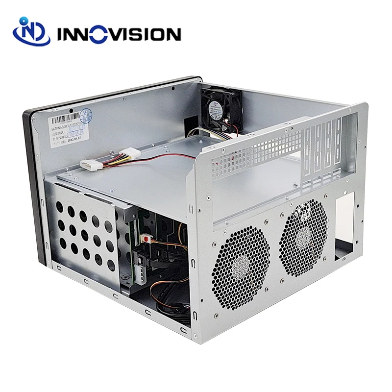 Tooless 8Bays NAS Chassis 8 HDD Bays Hotswap case Support M-ATX Motherboard With 1x60mm fan and 2x9025MM Fans 1x2.5inch bays